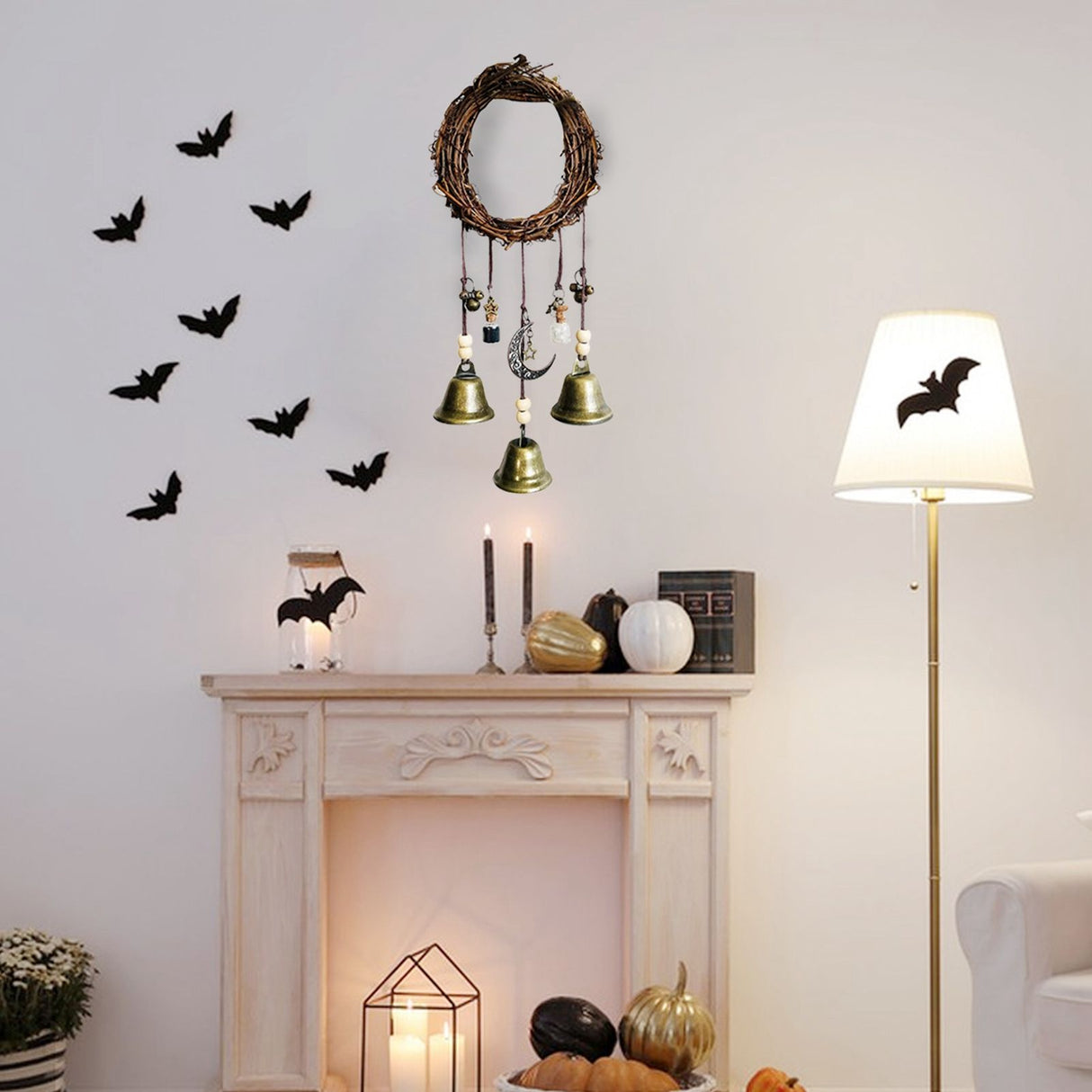 Wall Hanging Wind Chimes Praying for Blessings Bell Door Talisman Witchcraft Decorative Pendant