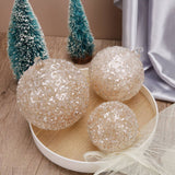 Christmas Ball Ornament Sequins Glass Balls Hanging Globe Decoration for Wedding Festival Party Wedding
