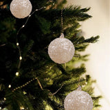 Christmas Ball Ornament Sequins Glass Balls Hanging Globe Decoration for Wedding Festival Party Wedding