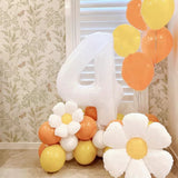 Daisy Balloons Set Aluminum Film Reusable Party Decoration Balloons for Baby Shower Wedding Birthday