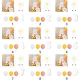 Daisy Balloons Set Aluminum Film Reusable Party Decoration Balloons for Baby Shower Wedding Birthday