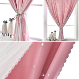 0.7x1.0M Self Adhesive Portable Blackout Curtains Easy to Install Bedroom Window - Side View