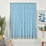 1.2x1.8m Self Adhesive Portable Blackout Curtains Easy to Install Bedroom Window - Front View
