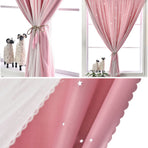 1x1.5m Self Adhesive Portable Blackout Curtains Easy to Install Bedroom Window