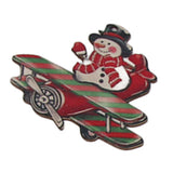 24pcs Christmas Wooden Decoration Xmas Wood Slice Hanging Ornament Christmas Tree Red Truck Decoration