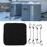 Outdoor Air Conditioner Cover 600D Oxford Cloth Waterproof Dustproof Wearproof Air Conditioner Protective Cover 71x71cm / 28.0x28.0in
