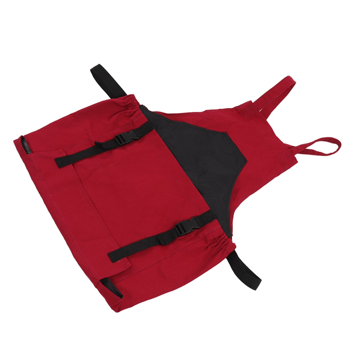 Gardening Apron Dark Red 210D PVC Waterproof Fabric Regulable Straps Lightweight Durable Outdoor Apron