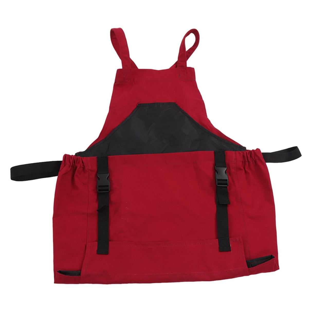 Gardening Apron Dark Red 210D PVC Waterproof Fabric Regulable Straps Lightweight Durable Outdoor Apron