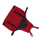 Gardening Apron Dark Red 210D PVC Waterproof Fabric Regulable Straps Lightweight Durable Outdoor Apron - 45-Degree Angle