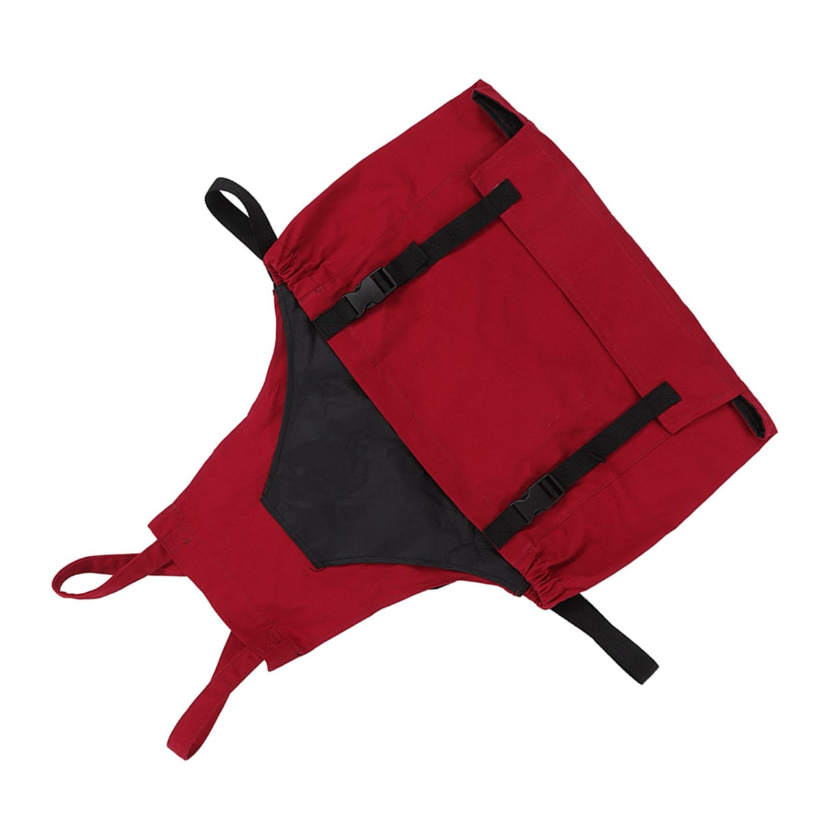 Gardening Apron Dark Red 210D PVC Waterproof Fabric Regulable Straps Lightweight Durable Outdoor Apron