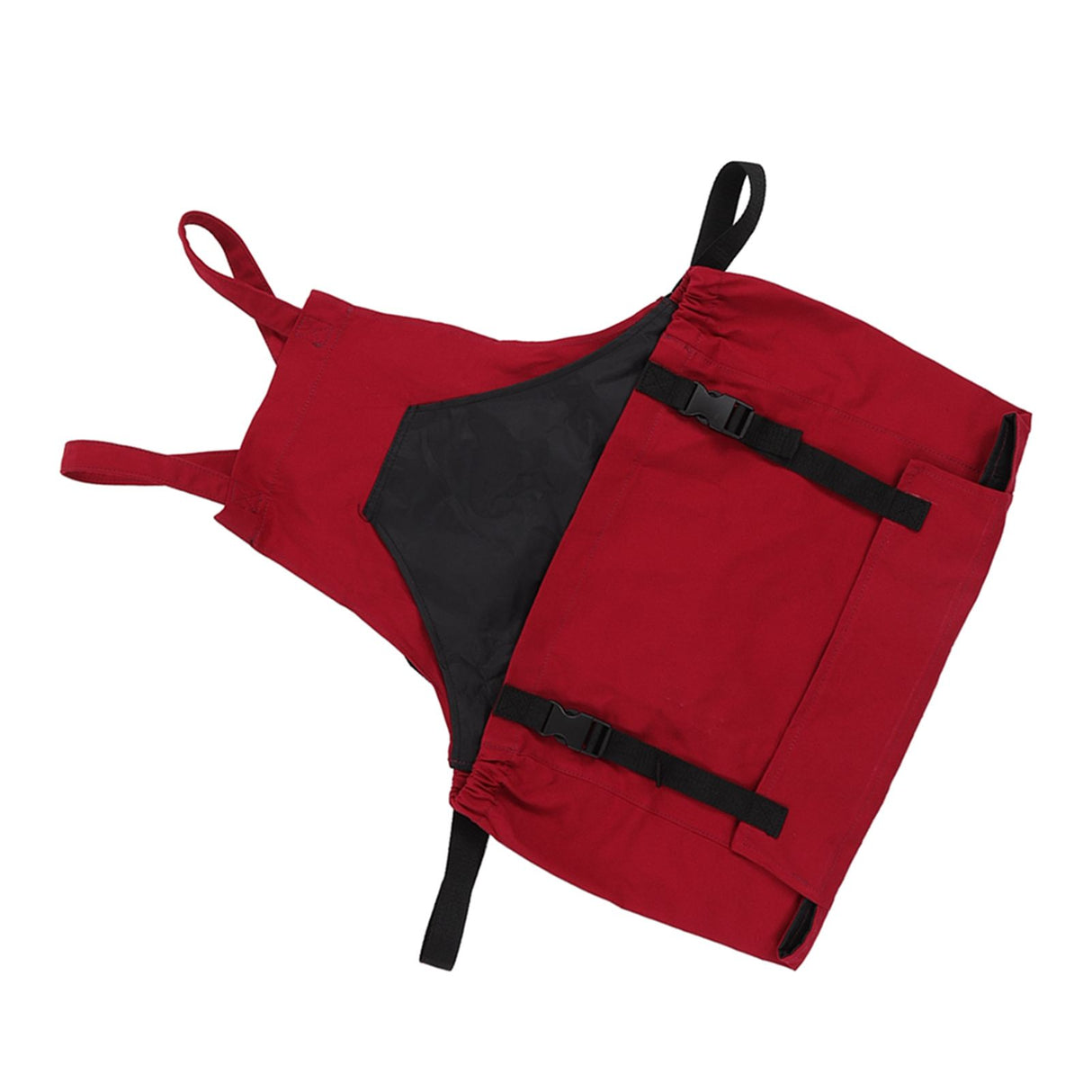 Gardening Apron Dark Red 210D PVC Waterproof Fabric Regulable Straps Lightweight Durable Outdoor Apron