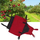 Gardening Apron Dark Red 210D PVC Waterproof Fabric Regulable Straps Lightweight Durable Outdoor Apron