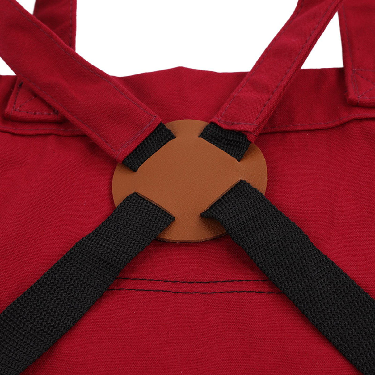 Gardening Apron Dark Red 210D PVC Waterproof Fabric Regulable Straps Lightweight Durable Outdoor Apron