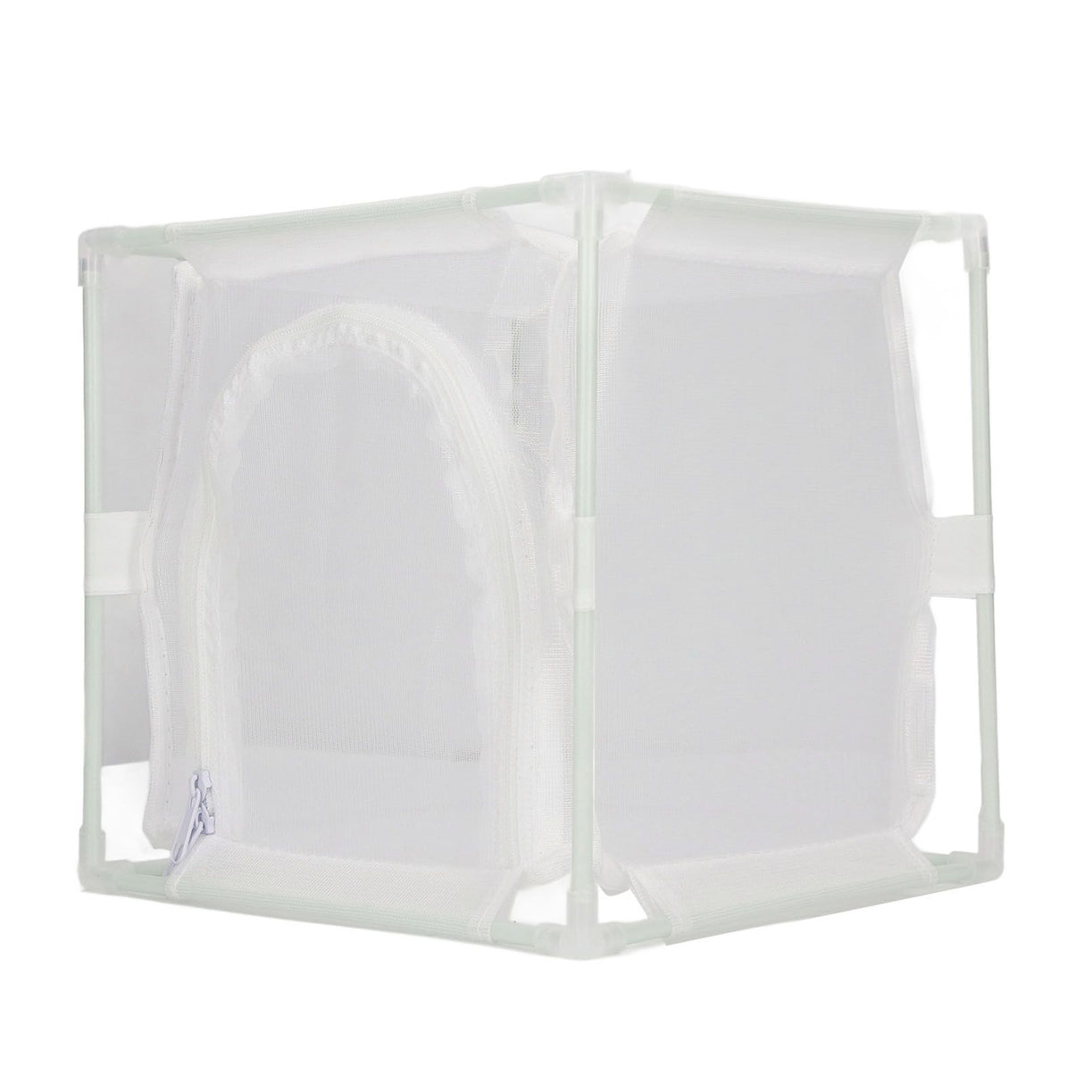 Insect Observation Cage PVC Mesh White Reusable Butterfly Habitat Breeding Incubator Box Reversed U Shaped