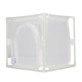 Insect Observation Cage PVC Mesh White Reusable Butterfly Habitat Breeding Incubator Box Reversed U Shaped