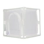 Insect Observation Cage PVC Mesh White Reusable Butterfly Habitat Breeding Incubator Box Reversed U Shaped