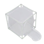 Insect Observation Cage PVC Mesh White Reusable Butterfly Habitat Breeding Incubator Box Reversed U Shaped