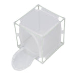 Insect Observation Cage PVC Mesh White Reusable Butterfly Habitat Breeding Incubator Box Reversed U Shaped