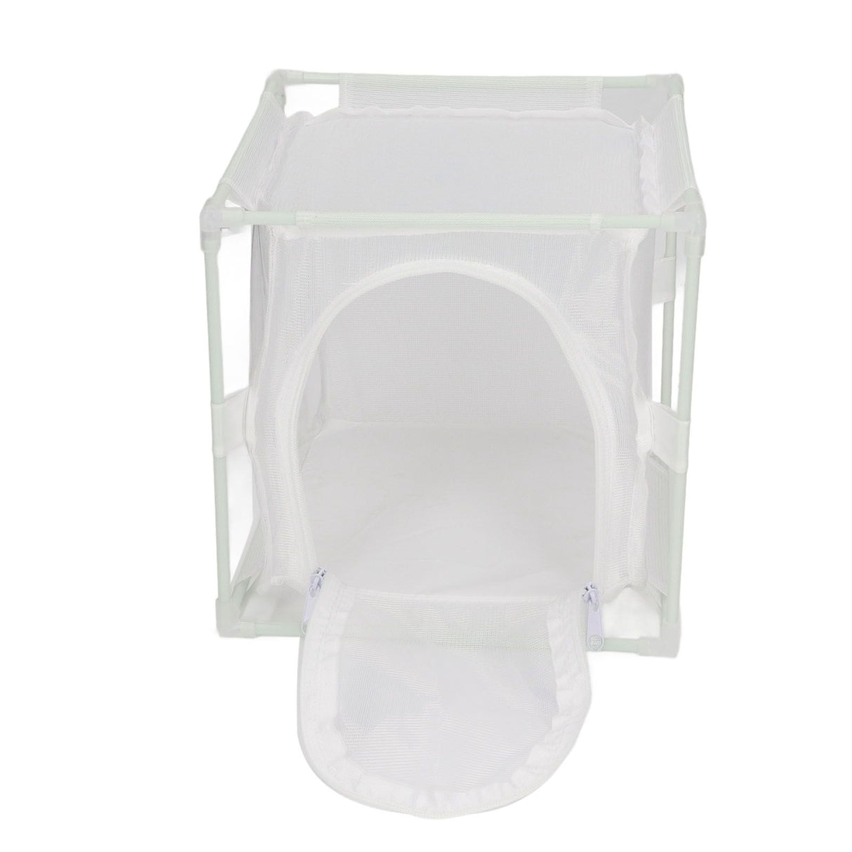 Insect Observation Cage PVC Mesh White Reusable Butterfly Habitat Breeding Incubator Box Reversed U Shaped