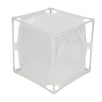 Insect Observation Cage PVC Mesh White Reusable Butterfly Habitat Breeding Incubator Box Reversed U Shaped