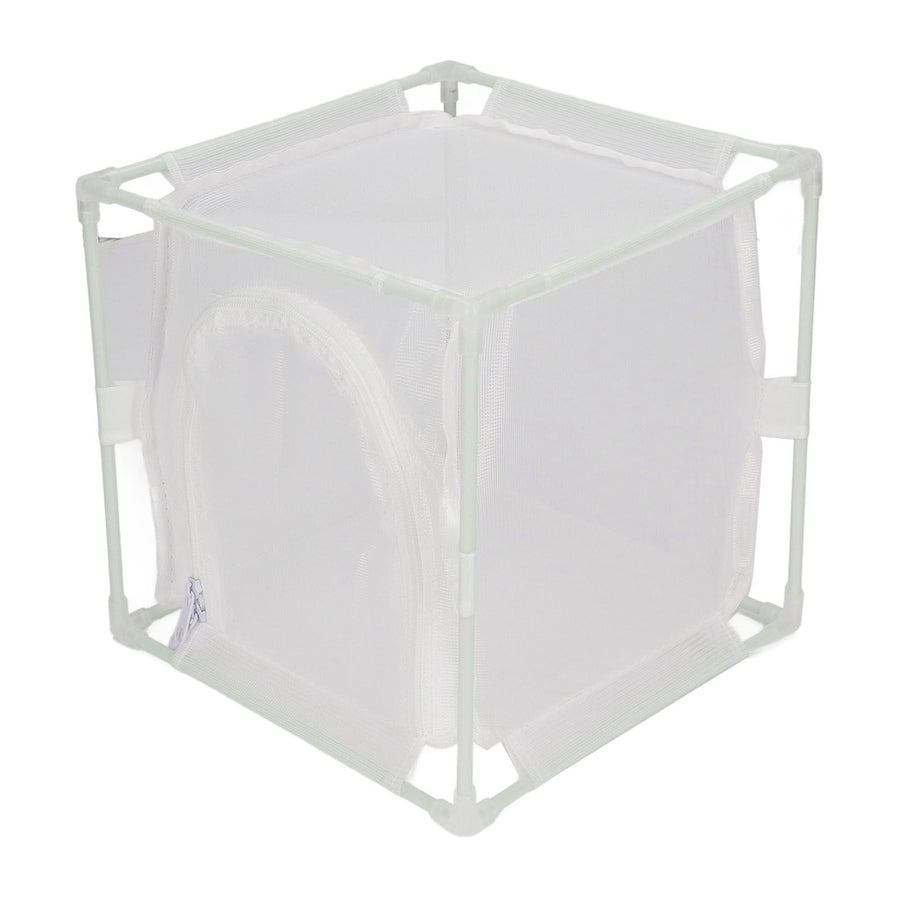 Insect Observation Cage PVC Mesh White Reusable Butterfly Habitat Breeding Incubator Box Reversed U Shaped