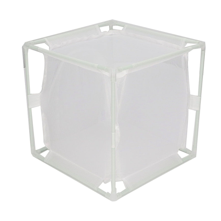 Insect Observation Cage PVC Mesh White Reusable Butterfly Habitat Breeding Incubator Box Reversed U Shaped