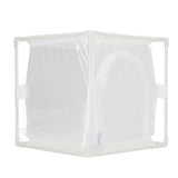 Insect Observation Cage PVC Mesh White Reusable Butterfly Habitat Breeding Incubator Box Reversed U Shaped - Extra Image