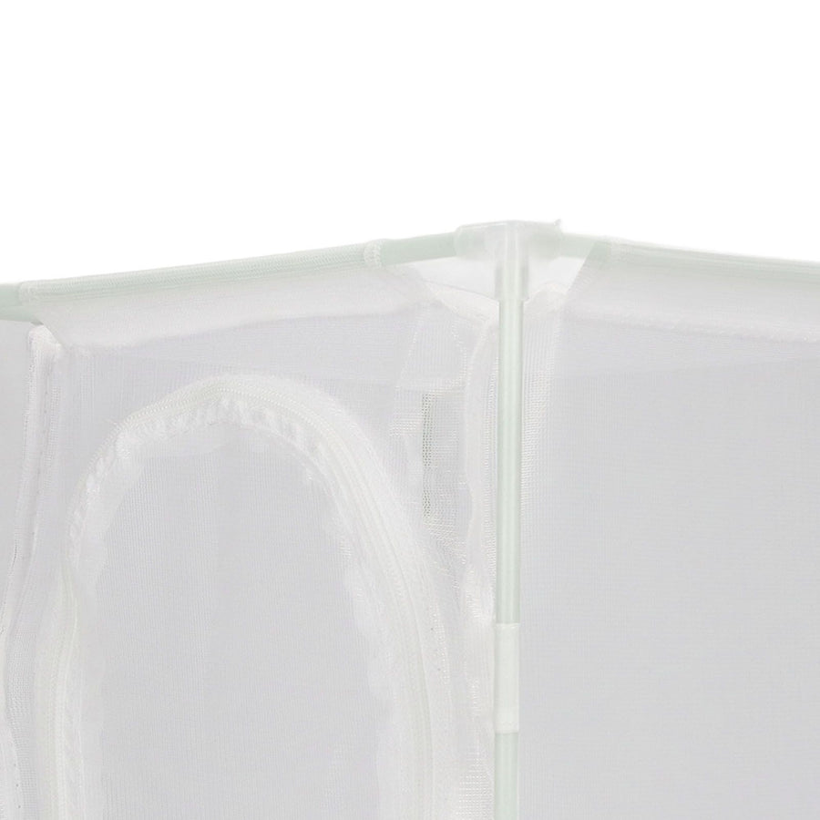 Insect Observation Cage PVC Mesh White Reusable Butterfly Habitat Breeding Incubator Box Reversed U Shaped
