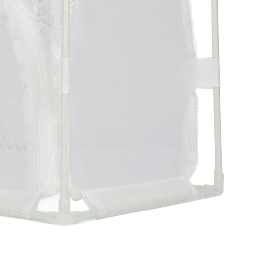Insect Observation Cage PVC Mesh White Reusable Butterfly Habitat Breeding Incubator Box Reversed U Shaped