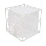 Insect Observation Cage PVC Mesh White Reusable Butterfly Habitat Breeding Incubator Box Sleeve Shaped