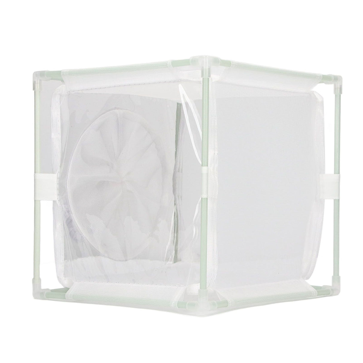 Insect Observation Cage PVC Mesh White Reusable Butterfly Habitat Breeding Incubator Box Sleeve Shaped