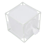 Insect Observation Cage PVC Mesh White Reusable Butterfly Habitat Breeding Incubator Box Sleeve Shaped - Close-Up Angle