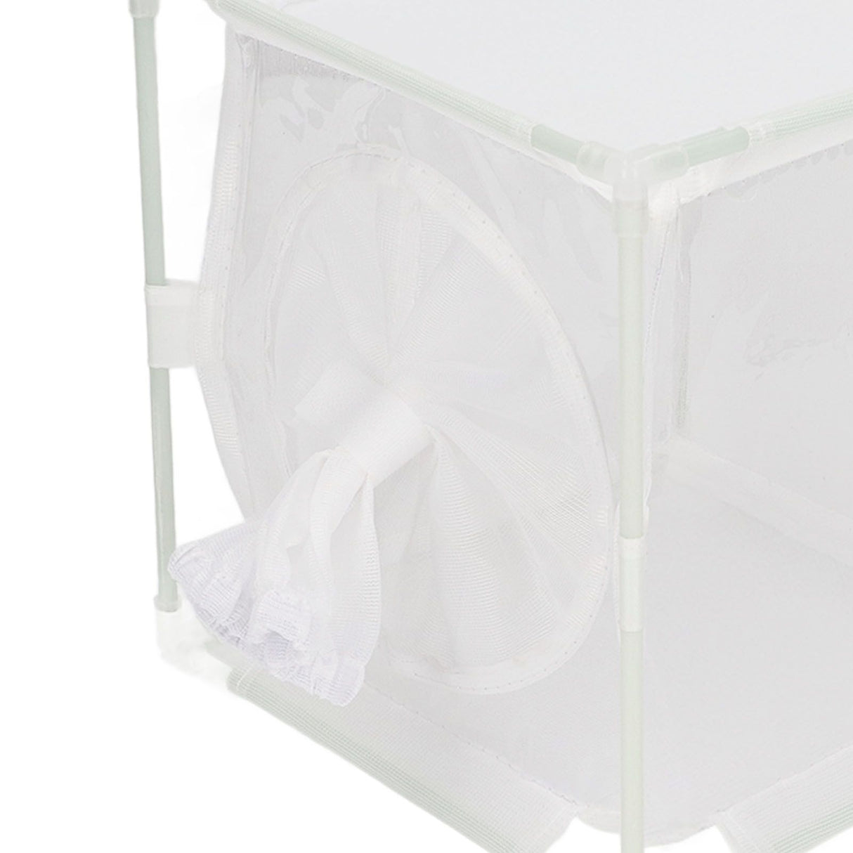 Insect Observation Cage PVC Mesh White Reusable Butterfly Habitat Breeding Incubator Box Sleeve Shaped