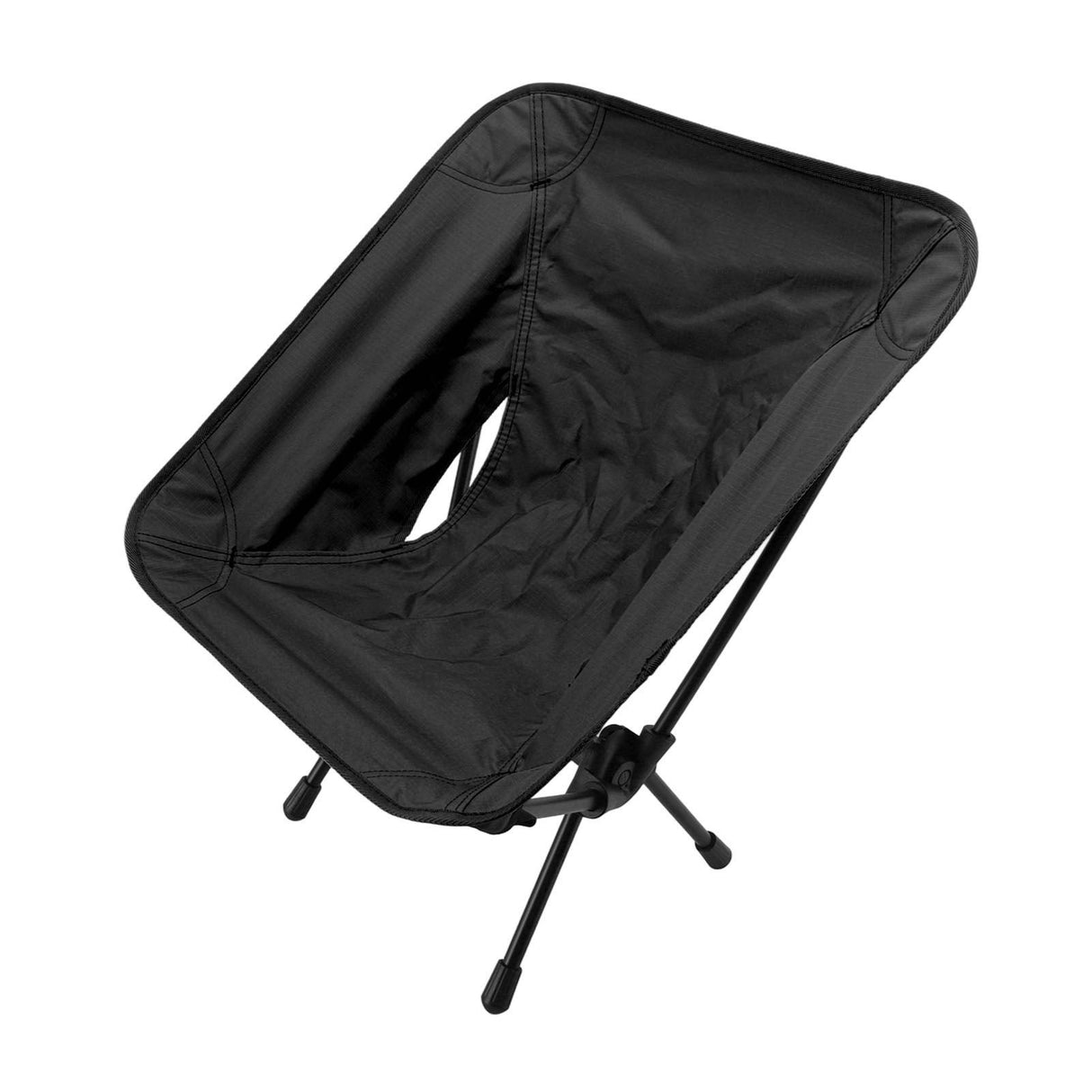 Outdoor Portable Folding Moon Chair Lightweight Leisure Camping Children Chair for Beach Fishing Sketch Black