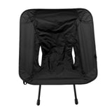 Outdoor Portable Folding Moon Chair Lightweight Leisure Camping Children Chair for Beach Fishing Sketch Black