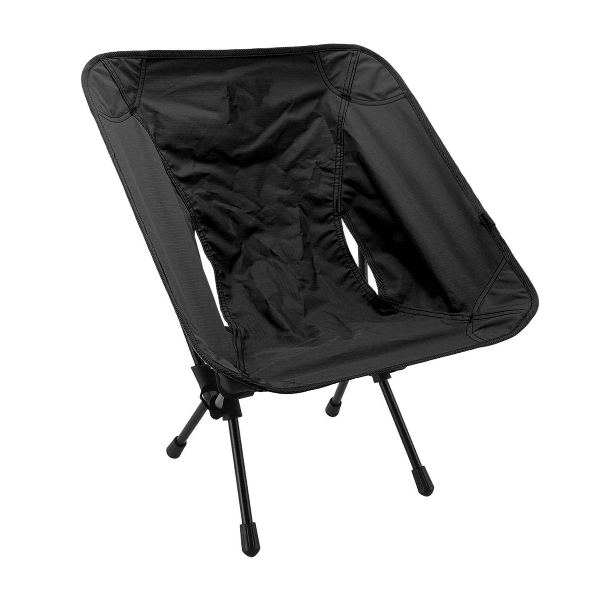 Outdoor Portable Folding Moon Chair Lightweight Leisure Camping Children Chair for Beach Fishing Sketch Black
