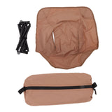 Outdoor Portable Folding Moon Chair Lightweight Leisure Camping Children Chair for Beach Fishing Sketch Sand Color