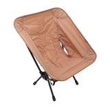 Outdoor Portable Folding Moon Chair Lightweight Leisure Camping Children Chair for Beach Fishing Sketch Sand Color