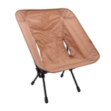 Outdoor Portable Folding Moon Chair Lightweight Leisure Camping Children Chair for Beach Fishing Sketch Sand Color - Close-Up Angle