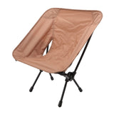 Outdoor Portable Folding Moon Chair Lightweight Leisure Camping Children Chair for Beach Fishing Sketch Sand Color