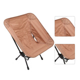 Outdoor Portable Folding Moon Chair Lightweight Leisure Camping Children Chair for Beach Fishing Sketch Sand Color