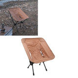 Outdoor Portable Folding Moon Chair Lightweight Leisure Camping Children Chair for Beach Fishing Sketch Sand Color