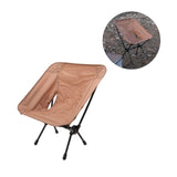 Outdoor Portable Folding Moon Chair Lightweight Leisure Camping Children Chair for Beach Fishing Sketch Sand Color