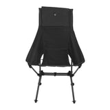 Camping Backpacking Chair Multipurpose Portable Folding Camping Chairs for Hiking Travel Beach Picnic Black - Front View