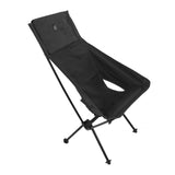 Camping Backpacking Chair Multipurpose Portable Folding Camping Chairs for Hiking Travel Beach Picnic Black - Close-Up Angle
