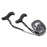 48in Hand Chain Saw Pocket Folding Survival Chain Saw Camping Logging Garden Pruning Tools 64 Links 21 Cutter
