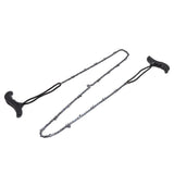 48in Hand Chain Saw Pocket Folding Survival Chain Saw Camping Logging Garden Pruning Tools 64 Links 21 Cutter - Low Angle