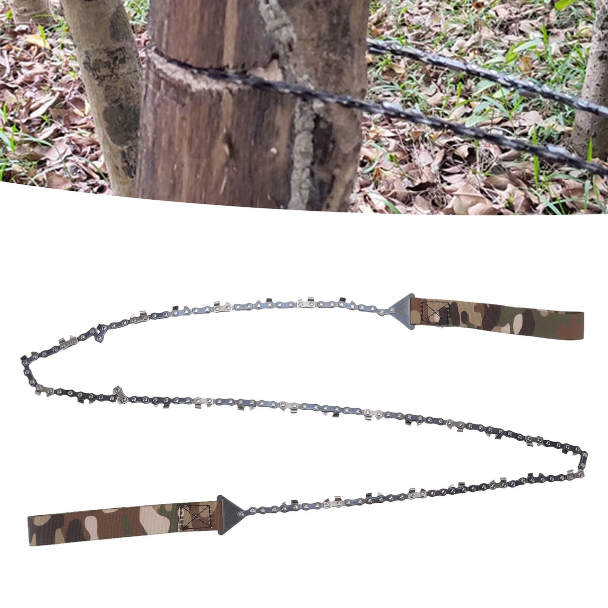 Hand Chain Saw 48in Foldable Portable Outdoor Pocket Chain Saw with Storage Bag for Gardening