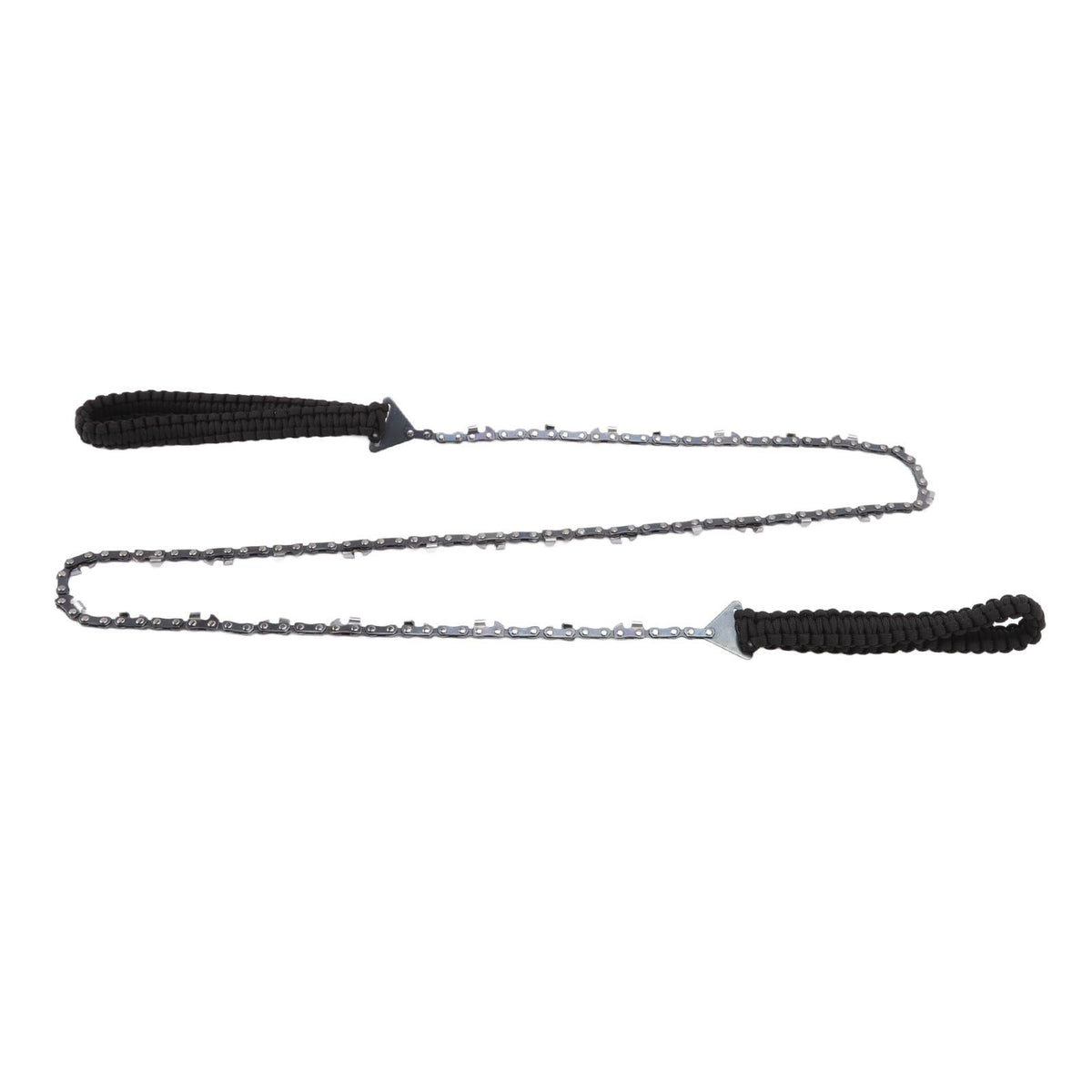 64 Links 31 Cutter 3/8 48 Inch High Reach Tree Limb Hand Rope Chain Saw with Black Paracord
