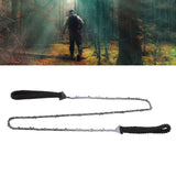 64 Links 31 Cutter 3/8 48 Inch High Reach Tree Limb Hand Rope Chain Saw with Black Paracord - Extra Image